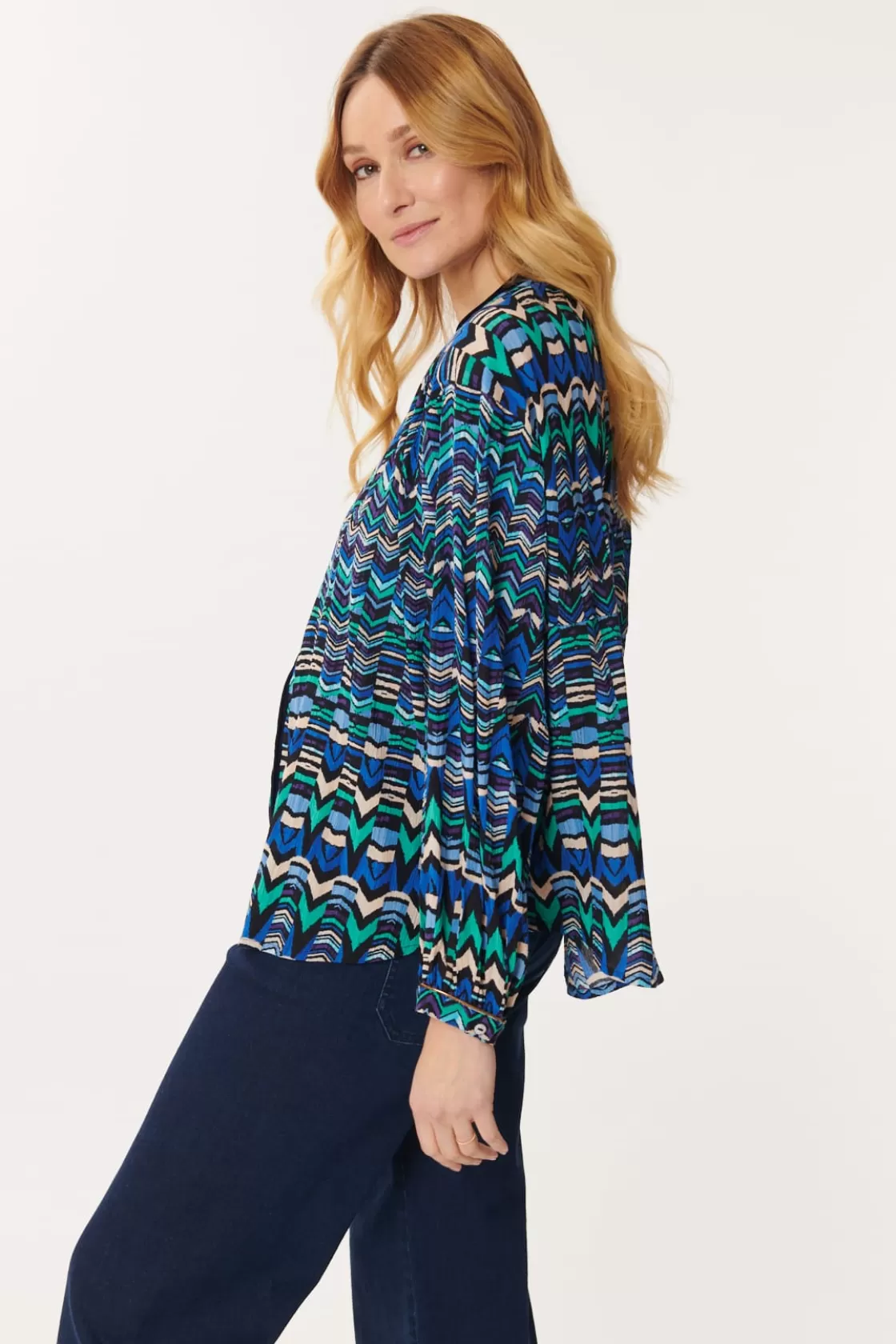 Maison Derhy Les Blouses, Chemisiers & Tops-Chemise imprimée en velours multicolore BARTH