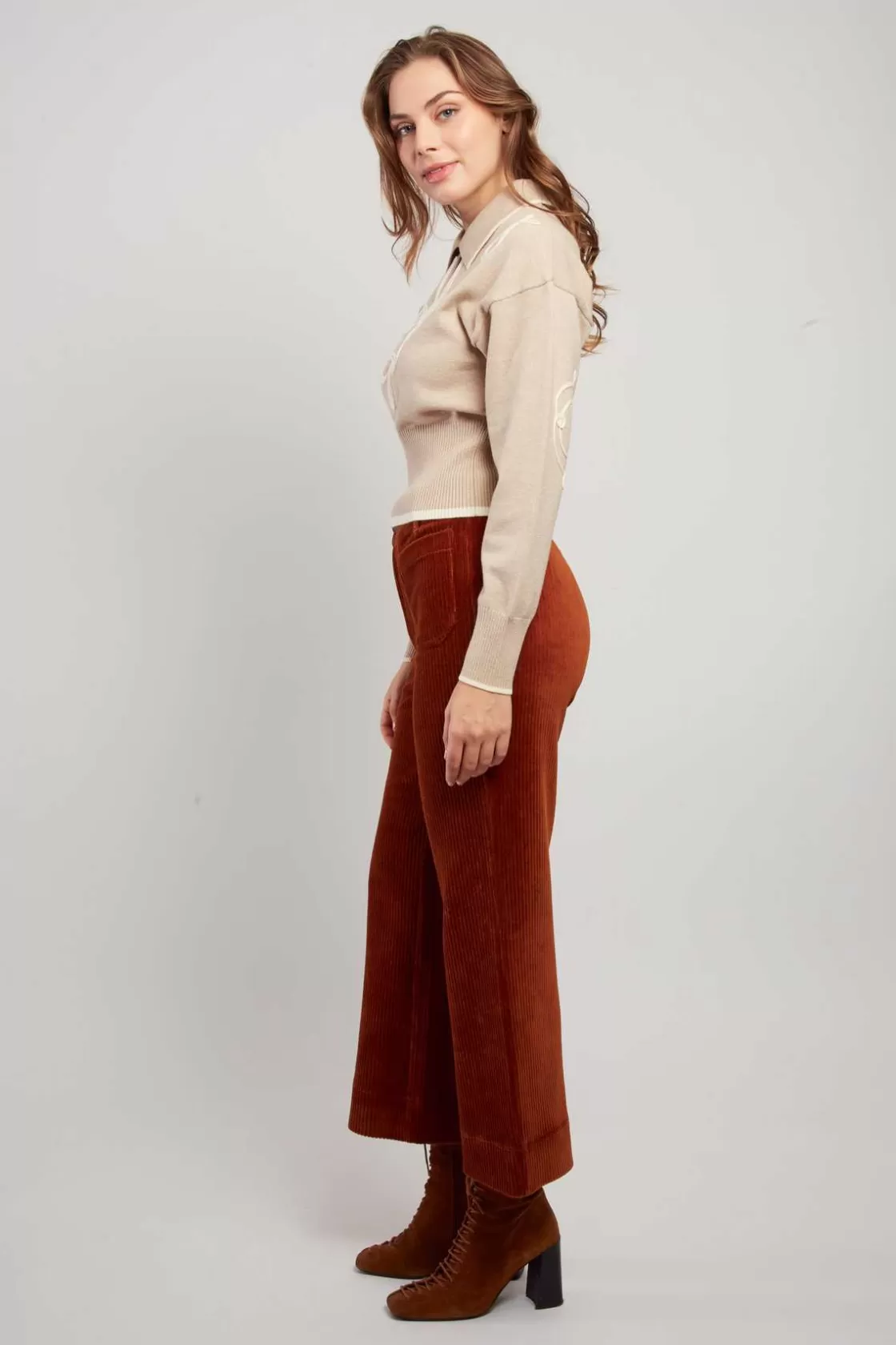 Maison Derhy La Maille | Les Gilets, Cardigans & Pulls-Pull col chemise bicolore CALLISTA