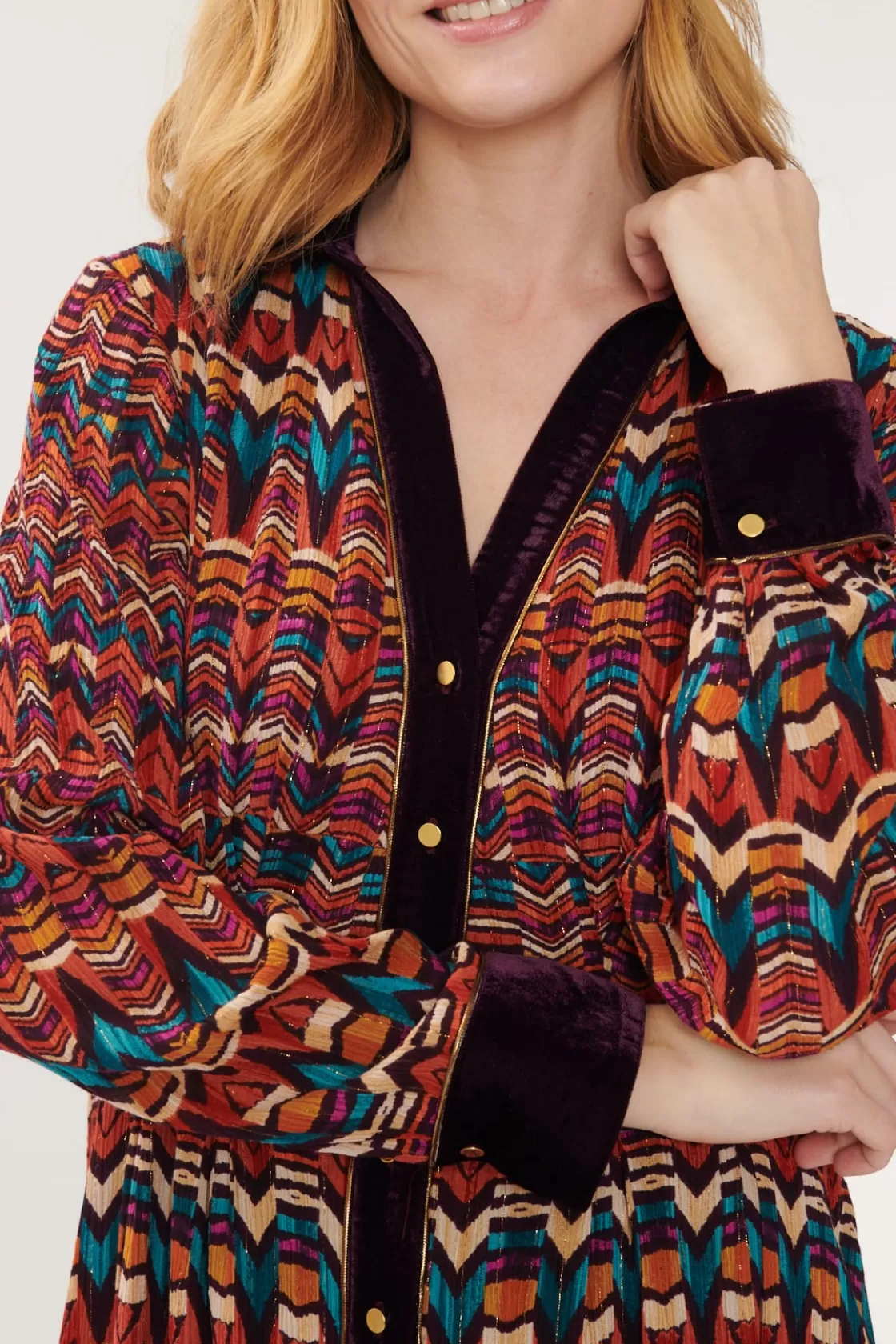 Maison Derhy Robes Imprimées | Robes Longues-Robe Longue Imprimée Multicolore ADOLIE